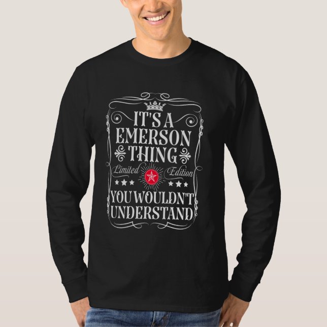 T-shirt Emerson Name C'est une chose Emerson que vous ne f (Devant)