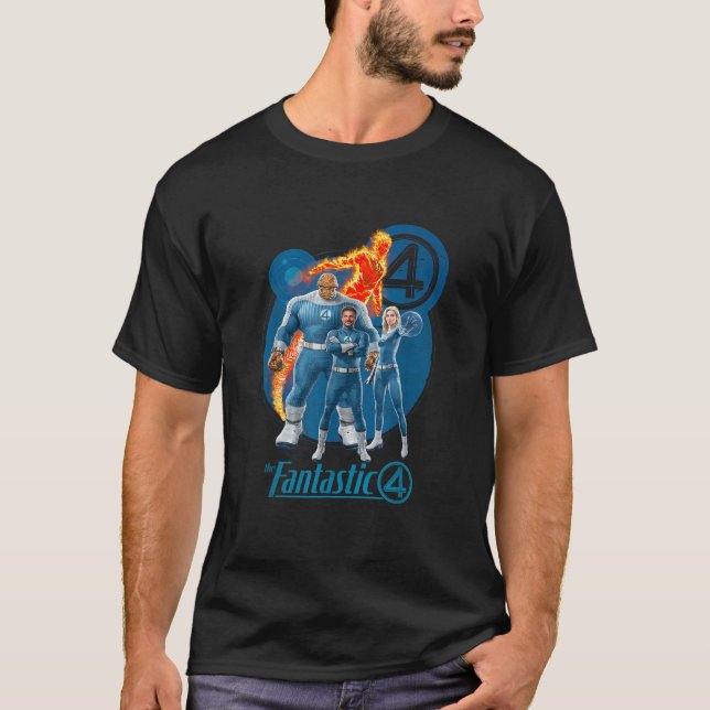 T-shirt Émerveillez-Vous Les Fantastiques Quatre Premiers  (Devant)