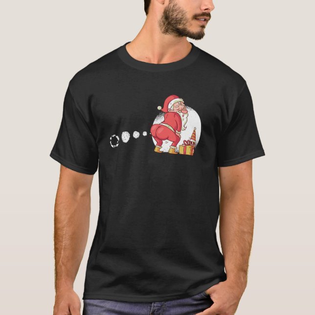 T-shirt Émetteur de panier moche du Père Noël (Devant)