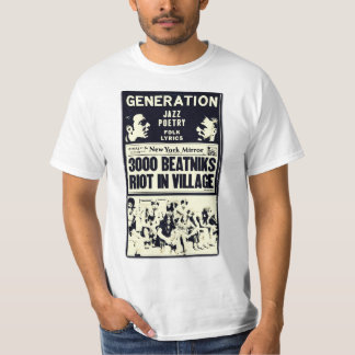 T-shirt Émeute de 3.000 beatniks dans la pièce en t de