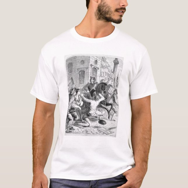 T-shirt Émeute de Burdett, 1810 (Devant)