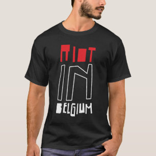 T-shirt Émeute noire dans la chemise de la Belgique