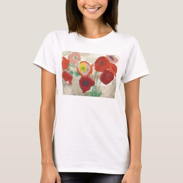 T-shirt Emil Nolde - pavots rouges (Devant)