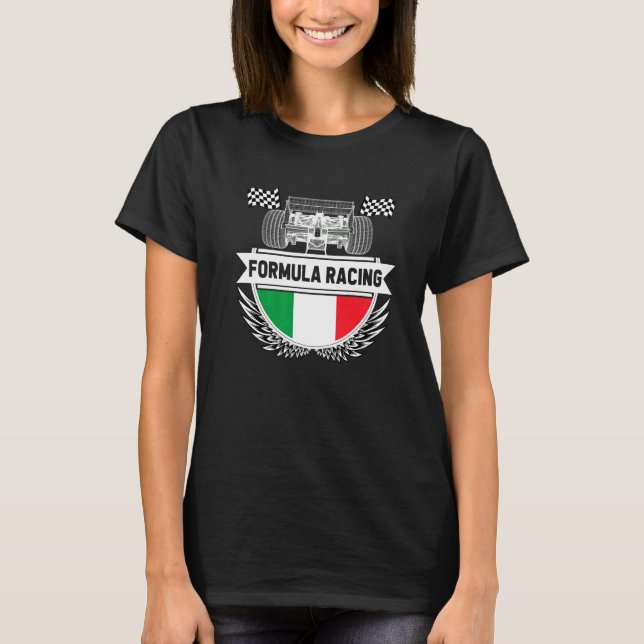 T-shirt Emilia Romagna Auto Race Italy Flag Formula Racing (Devant)