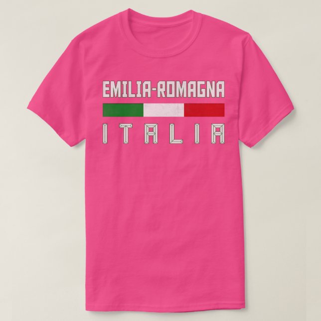 T-shirt Emilia Romagna Italia Région italienne Typographie (Design devant)