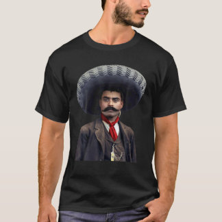 T-shirt Emiliano Zapata Mexique Fameux Portrait Visage