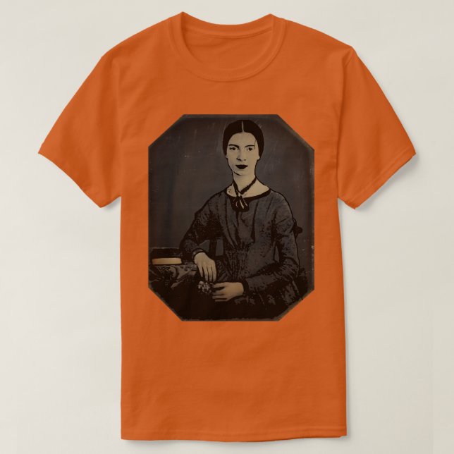 T-shirt Emily Dickinson Robot Arc-en-ciel (Design devant)