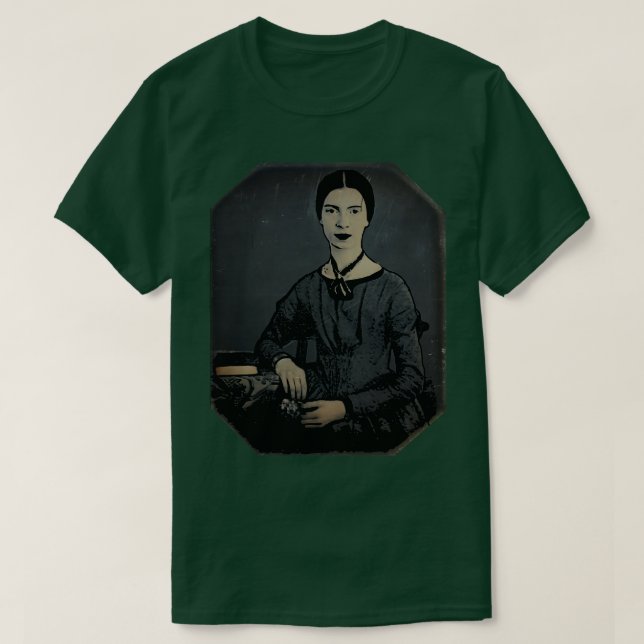 T-shirt Emily Dickinson Robot Arc-en-ciel (Design devant)
