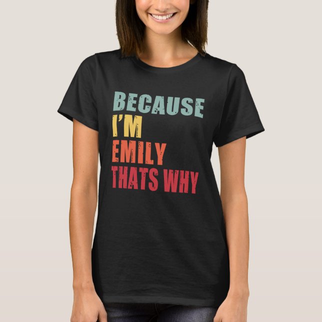 T-shirt Emily tout le monde parle d'Emily (Devant)