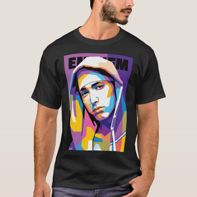 T-shirt Eminem in WPAP Style funny (Devant)