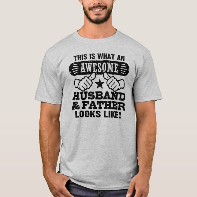 T-shirt Éminent mari et père (Devant)
