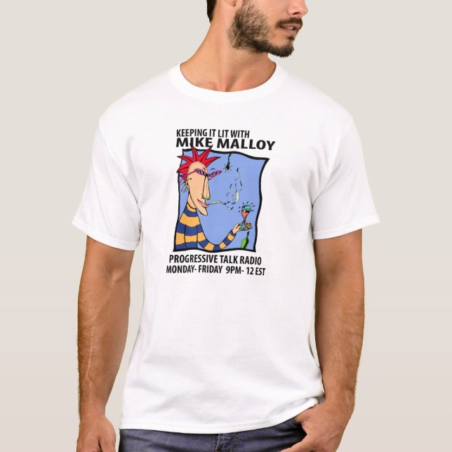 T-SHIRT ÉMISSION DE RADIO DE MIKE MALLOY (Devant)