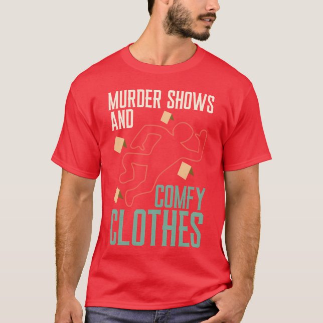 T-shirt Émissions de meurtres de véritables crimes et fami (Devant)