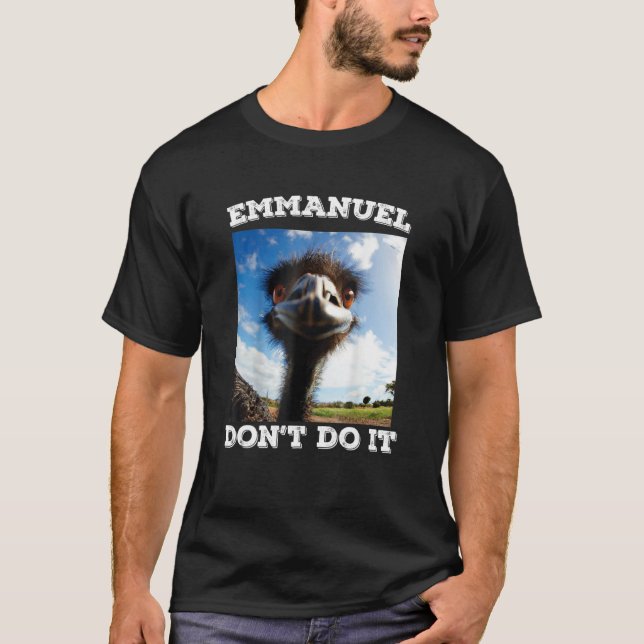 T-shirt Emmanuel Don't Do Emu (Devant)