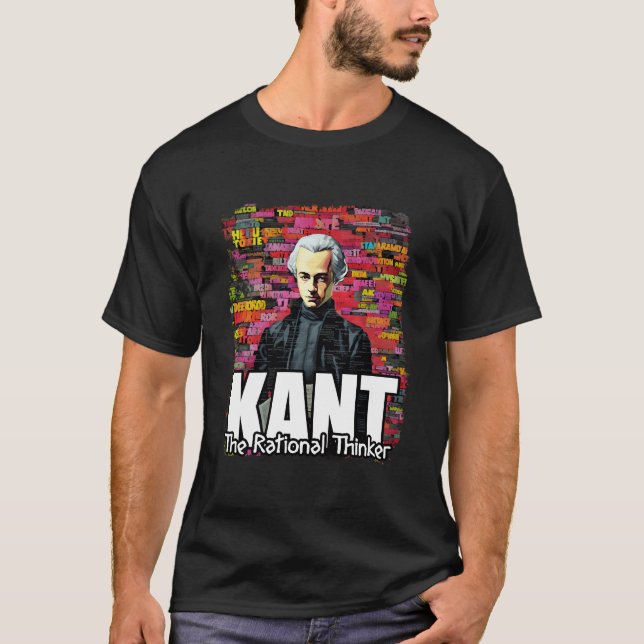 T-shirt Emmanuel Kant Philosopher (Devant)