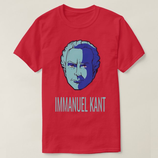 T-shirt Emmanuel Kant Philosopher Writer 1 (Design devant)