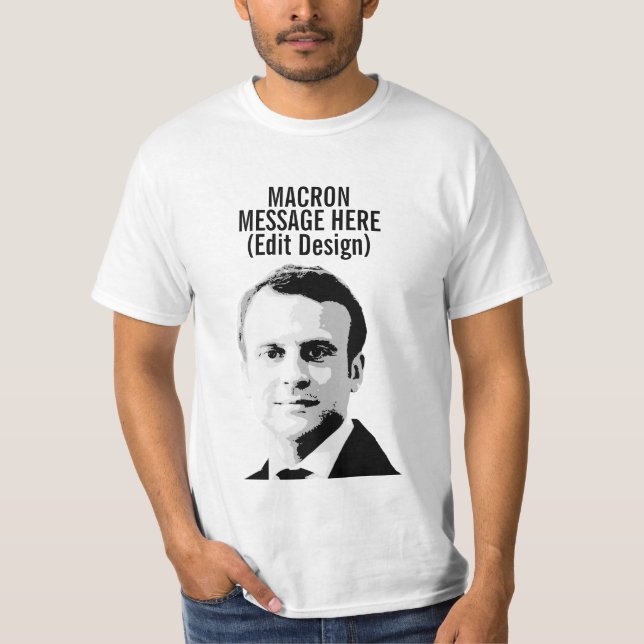 T-SHIRT EMMANUEL MACRON PERSONNALISÉ (Devant)