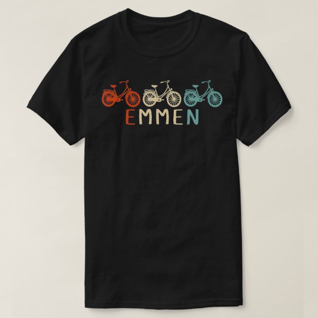 T-shirt Emmen Vélo Ville Rétro Vélo Cadeau (Design devant)