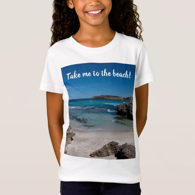 T-Shirt Emmène-moi à la plage (Devant)