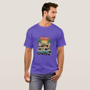 T-shirt Emmène-moi quelque part – Camionnette de voyage ré