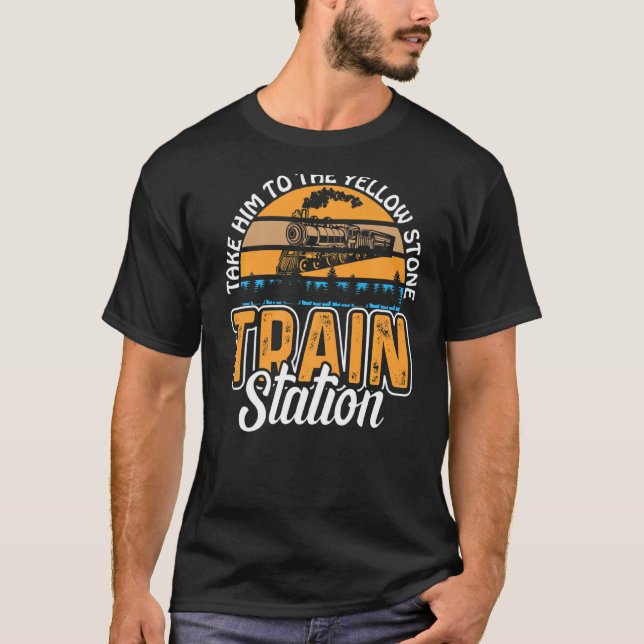 T-shirt Emmenez-Le À La Gare De Yellowstone (Devant)