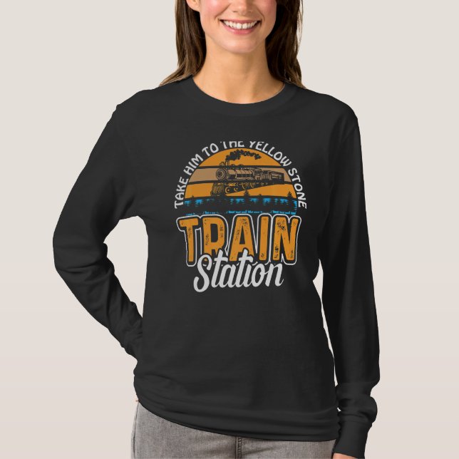 T-shirt Emmenez-Le À La Gare De Yellowstone (Devant)