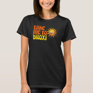 T-shirt Emmenez-Moi À Biloxi Mississippi Retro Beach Vacan