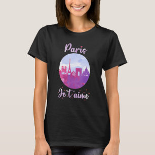T-shirt Emmenez-moi à Paris Tour Eiffel Cadeau français po