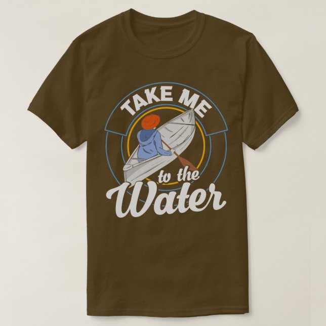 T-shirt Emmenez-Moi Au Canoë Water Retro (Design devant)