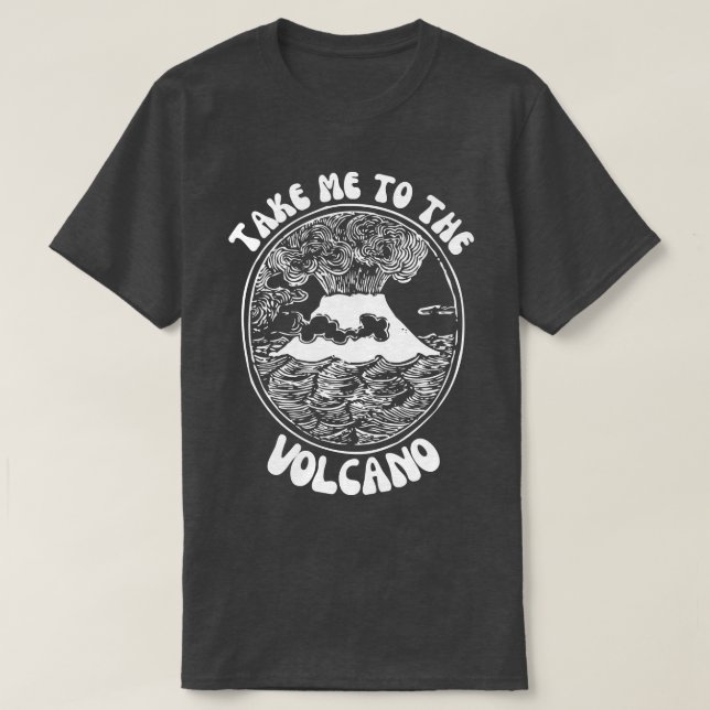 T-shirt Emmenez-Moi Au Volcan (Design devant)