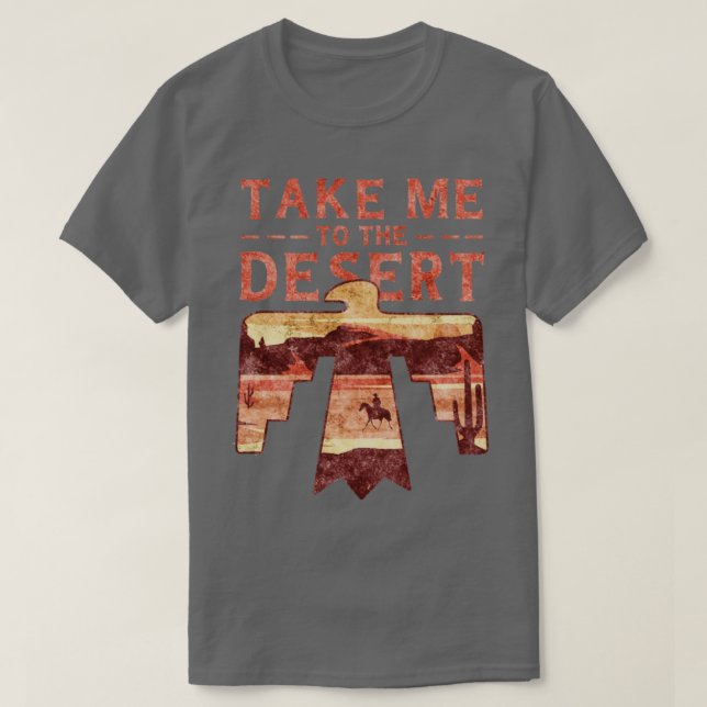 T-shirt Emmenez-moi dans le Voyageur du paysage désertique (Design devant)