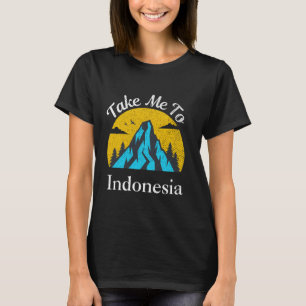 T-shirt Emmenez-Moi En Indonésie Vintage Indonésie Vacance