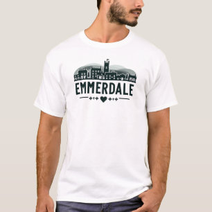 T-shirt Emmerdale Skyline - Conception minimaliste d'opéra