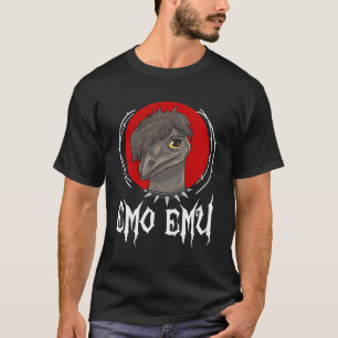 T-shirt Emo Boy Emo Girl Emu Bird Emocore Punk esthétique 
