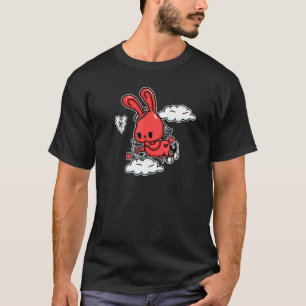 T-shirt Emo Bunny Emo Angel Alt esthétique Soft Goth Valen