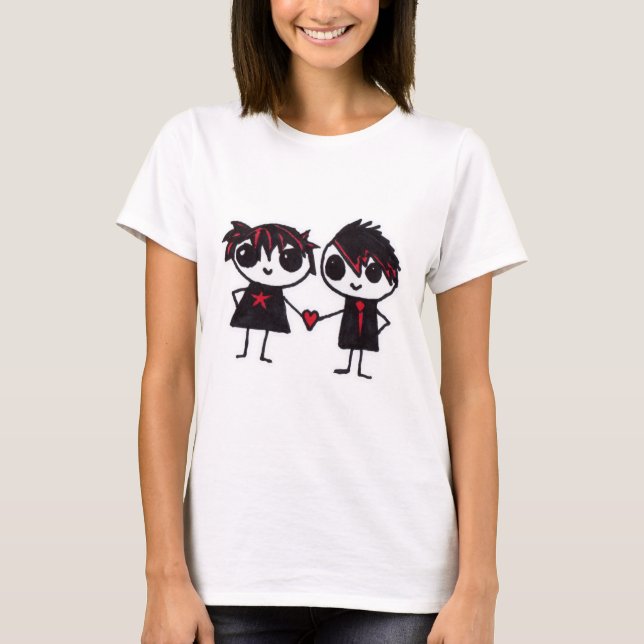 T-shirt Emo dans l'amour (Devant)