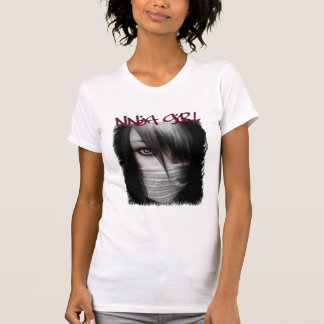 T-shirt emo de fille de ninja