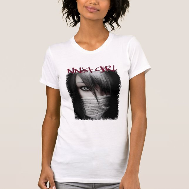 T-shirt emo de fille de ninja (Devant)