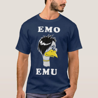 T-shirt Emo Emu Drôle Métal Goth Emu Bird