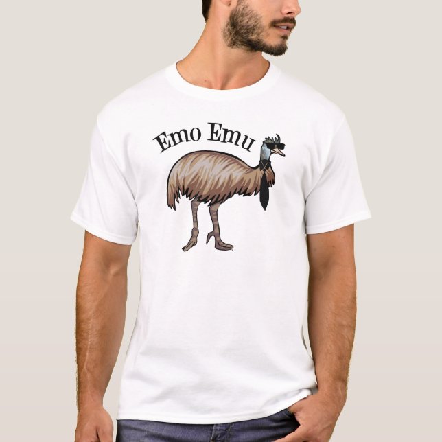 T-shirt Emo Emu Hipster (Devant)
