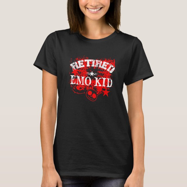T-shirt Emo Enfant Retraité Emo Goth 1 (Devant)