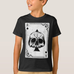 T-shirt Emo Gothique Et Punk Ace de Spades Poker Jeu