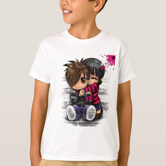 T-shirt emo serrer (Devant)