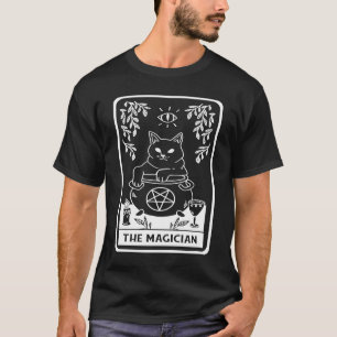 T-shirt Emo Unholy Occult Goth Cat Tarot Card Dark Magie