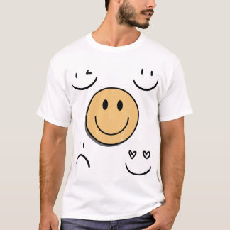 T-shirt Emociones , caritas y animados 