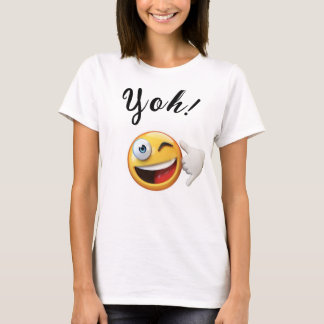 T-shirt Emoji Blanc, Yoh !