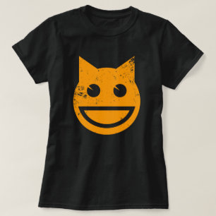 T-shirt Emoji Chat Grunge Souriant