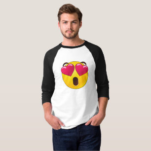 T-shirt Emoji Coeur Yeux Valentines