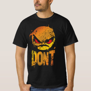 T-shirt Émoji Coléreux Gras avec le texte 'NE FAIS PAS'