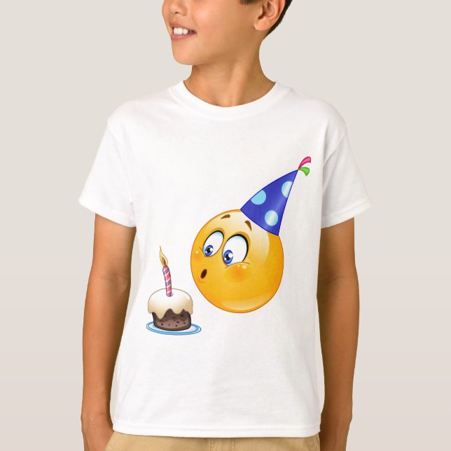T-shirt emoji d'anniversaire (Devant)